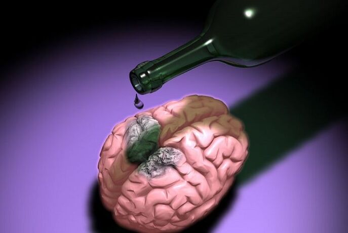 How does alcohol affect the brain